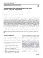 Return of research results (RoRR) to the healthy CHRIS cohort: designing a policy with the participants