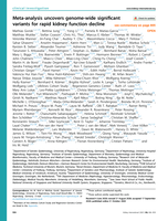 Meta-analysis uncovers genome-wide significant variants for rapid kidney function decline