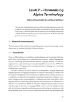 LexALP – Harmonising Alpine Terminology