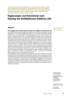 Ergänzungen & Korrekturen zum Katalog der Gefäßpflanzen Südtirols (10)