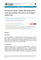 Data Browser Matsch | Mazia: Web Application to access microclimatic time series of an ecological research site