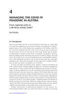 Managing the Covid-19 Pandemic in Austria: From National Unity to a De Facto Unitary State?