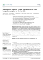 Space Cooling Market in Europe: Assessment of the Final Energy Consumption for the Year 2016