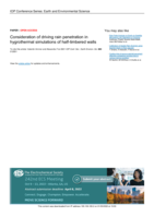 Consideration of driving rain penetration in hygrothermal simulations of half-timbered walls