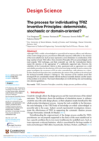 The process for individuating TRIZ Inventive Principles: deterministic, stochastic or domain-oriented?