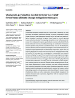 Changes in perspective needed to forge 'no-regret' forest-based climate change mitigation strategies