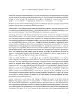 Discussion of Rebecca Nelson's research on cumulative environmental problems