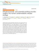 Dihydroceramide- and ceramide-profiling provides insights into human cardiometabolic disease etiology