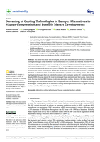 Screening of Cooling Technologies in Europe: Alternatives to Vapour Compression and Possible Market Developments