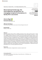 Generational brokerage: An intersubjective perspective on managing temporal orientations in family firm succession