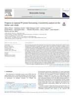 Progress in regional PV power forecasting: A sensitivity analysis on the Italian case study