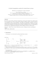 A hybrid triangulation method for banded linear systems