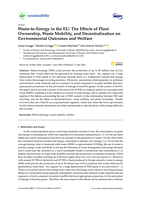 Waste-to-Energy in the EU: The Effects of Plant Ownership, Waste Mobility, and Decentralization on Environmental Outcomes and Welfare