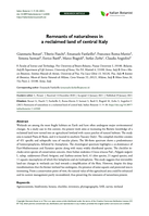 Remnants of naturalness in a reclaimed land of central Italy