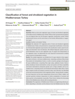 Classification of forest and shrubland vegetation in Mediterranean Turkey