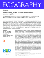 The leaf economic and plant size spectra of European forest understory vegetation