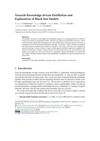 Towards Knowledge-driven Distillation and Explanation of Black-box Models