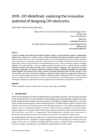 DIYR - DIY-Redefined, exploring the innovative potential of designing DIY electronics