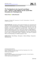 Wie Partizipation in das Gegenteil umschlagen kann: Inklusive Frühe Bildung und die machtvollen Dynamiken der Pathologisierung