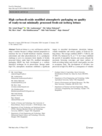 High carbon-di-oxide modified atmospheric packaging on quality of ready-to-eat minimally processed fresh-cut iceberg lettuce