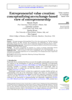 Entrepreneurial value creation: Conceptualizing an exchange-based view of entrepreneurship