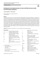 Development and implementation of crater and flank tool wear model for hard turning simulations