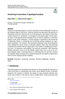 Anchoring in Truncation: A typological analysis