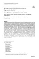 Model Completeness, Uniform Interpolants and Superposition Calculus