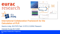 International Collaboration Framework for the Calculation of PLR