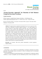 "Group Inversion Approach" for Detection of Soil Moisture Temporal-Invariant Locations