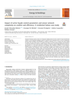 Impact of active façade control parameters and sensor network complexity on comfort and efficiency: A residential Italian case-study