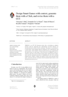 Design Smart Games with context, generate them with a Click, and revise them with a GUI