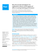 How do you feel, developer? An explanatory theory of the impact of affects on programming performance