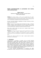 Vedere geometricamente: la percezione non iconica alla scuola primaria
