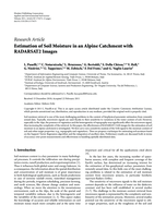 Estimation of Soil Moisture in an Alpine Catchment with RADARSAT2 Images