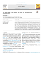 The (Non) impact of the Spanish “Tax on the Sun” on photovoltaics prosumers uptake