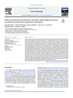 Effects of catchment characteristics and hydro-meteorological scenarios on sediment connectivity in glacierised catchments