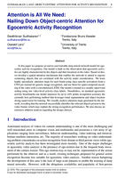 Attention is All We Need: Nailing Down Object-Centric Attention for Egocentric Activity Recognition