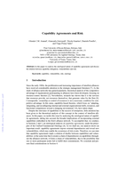 Capability Agreements and Risk