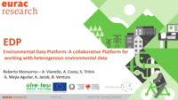 Environmental Data Platform: A collaborative Platform for working with heterogenous environmental data