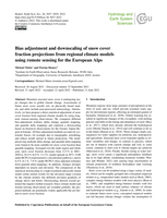 Bias adjustment and downscaling of snow cover fraction projections from regional climate models using remote sensing for the European Alps