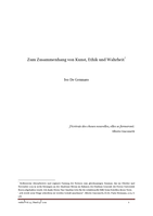 Zum Zusammenhang von Kunst, Ethik und Wahrheit