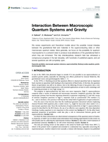 Interaction Between Macroscopic Quantum Systems and Gravity