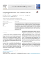 Comparison methods of energy system frameworks, models and scenario results