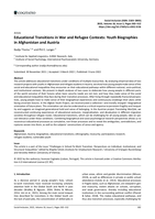 Educational Transitions in War and Refugee Contexts: Youth Biographies in Afghanistan and Austria