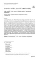 Combination of Uniform Interpolants via Beth Definability