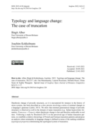 Typology and language change: The case of truncation