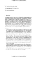 Le Traité de Paris de 1258-59: une approche linguistique