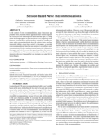 Session-based News Recommendations