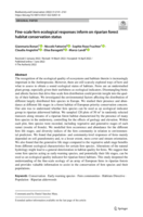 Fine-scale fern ecological responses inform on riparian forest habitat conservation status